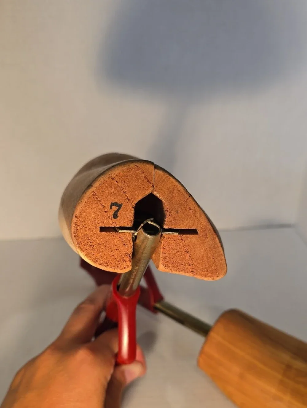 Wooden Florsheim Shoe Trees with Red Handles - Men Shoe Care